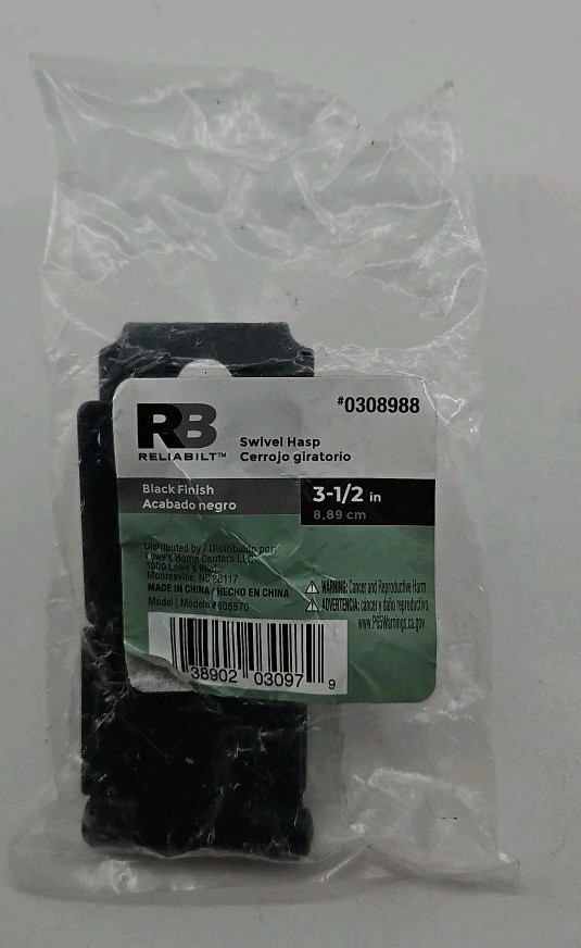 Reliabilt - 0308988 - 3-1/2" Safety Swivel Hasp - Lot of 2