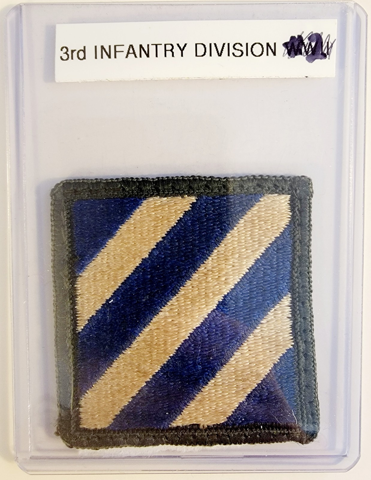 Vietnam Era 3rd Infantry Division No Glow Patch in Top Loader #2