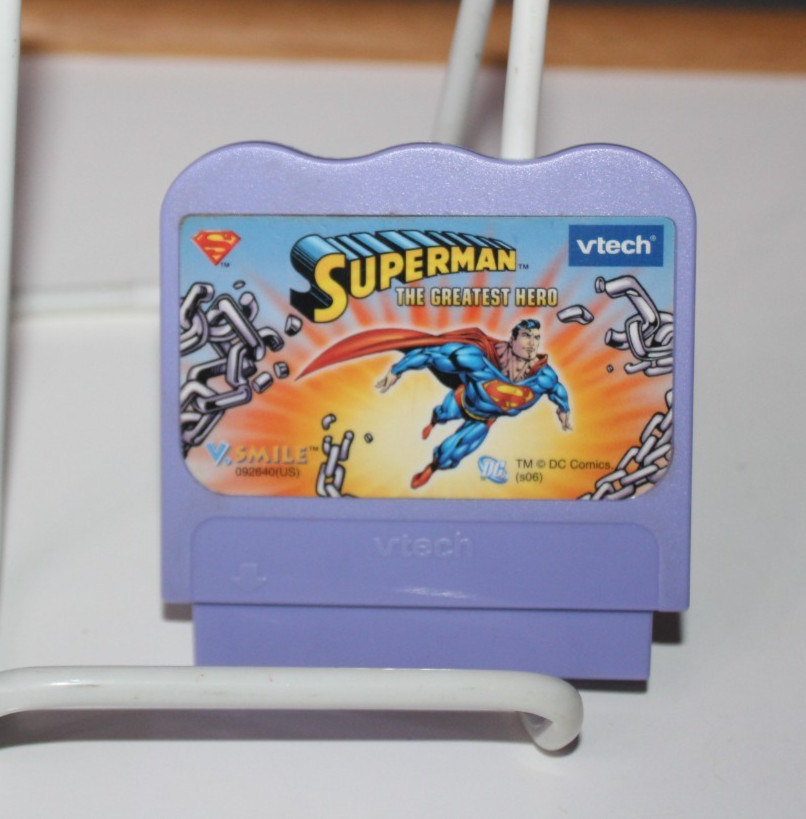 VTech V.Smile Superman The Greatest Hero Learning  TV Console Game Cartridge