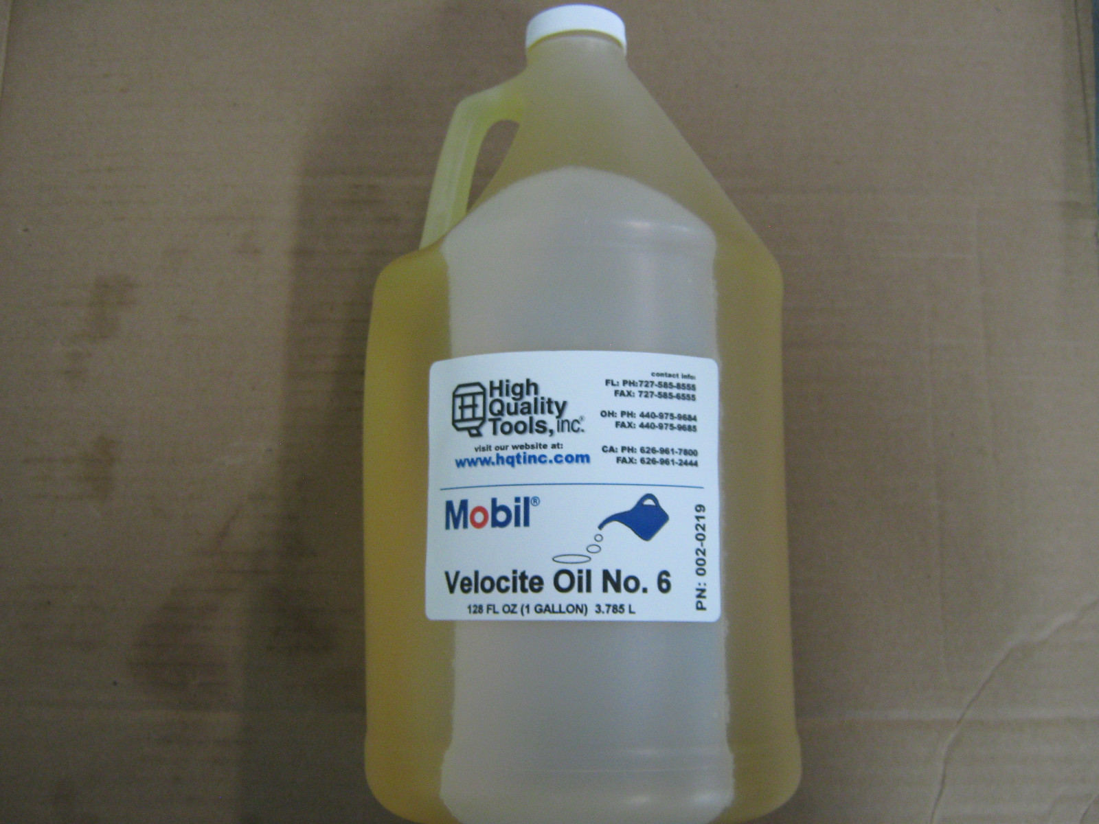 1 GAL OF MOBIL VELOCITE SPINDLE OIL #6 for BRIDGEPORT MILL & HARDINGE LATHE