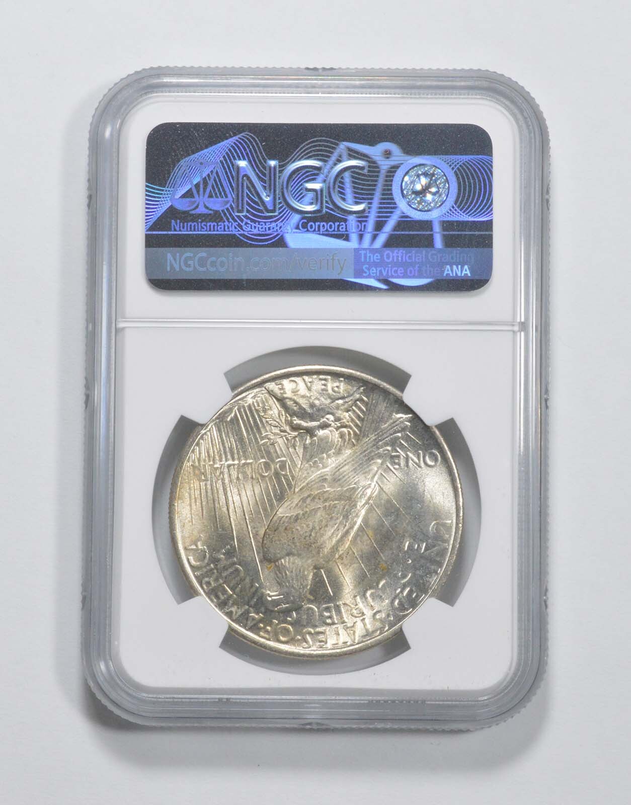 1925 MS63 Peace Silver Dollar 100th Anni 2021 Special Label NGC Graded