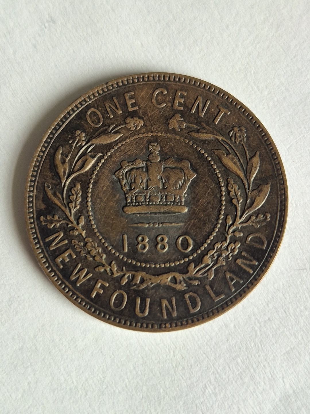 1880 Canada Newfoundland One Cent Coin