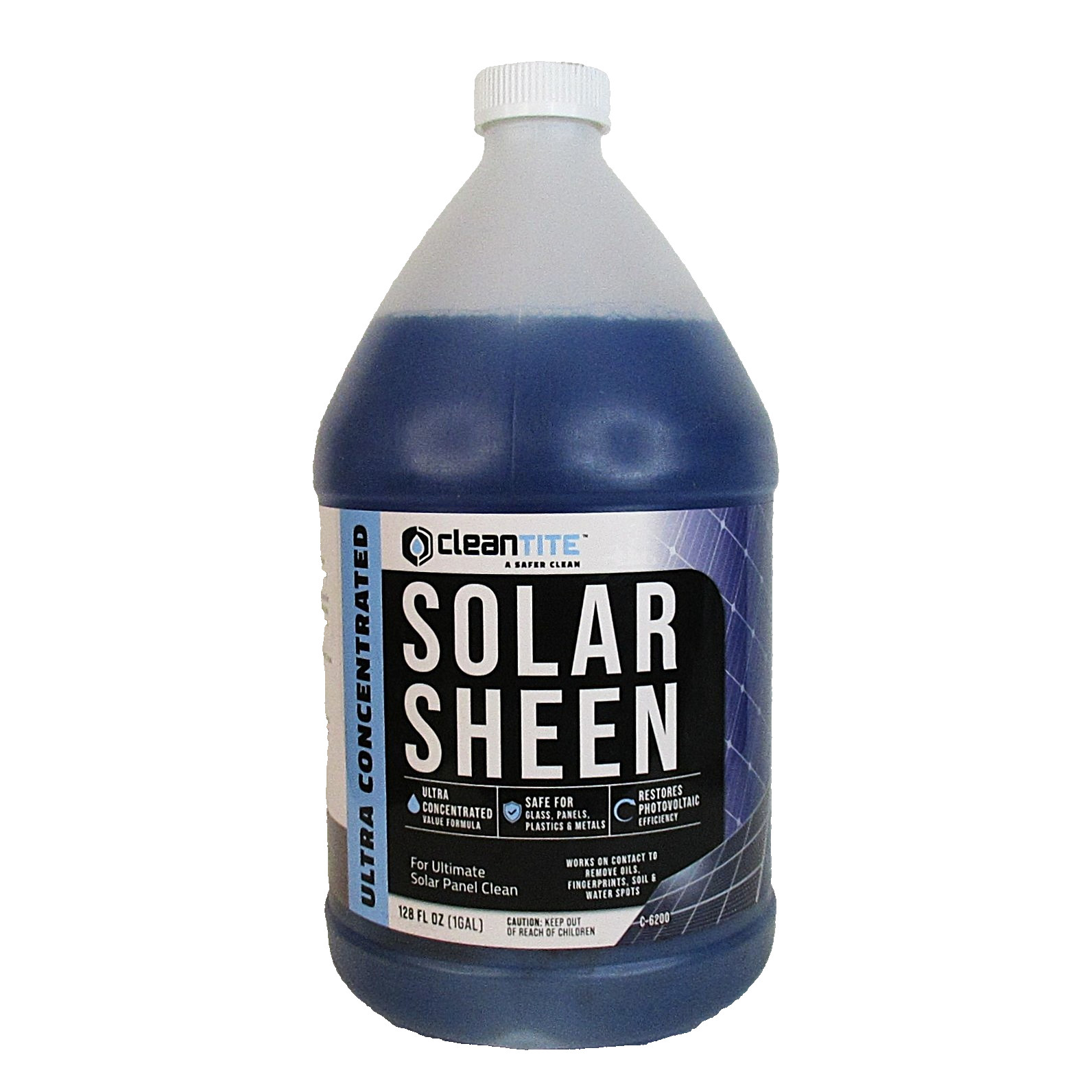 Solar Panel Cleaner Cleantite Solar Sheen 1 GAL Concentrate Increases Efficiency