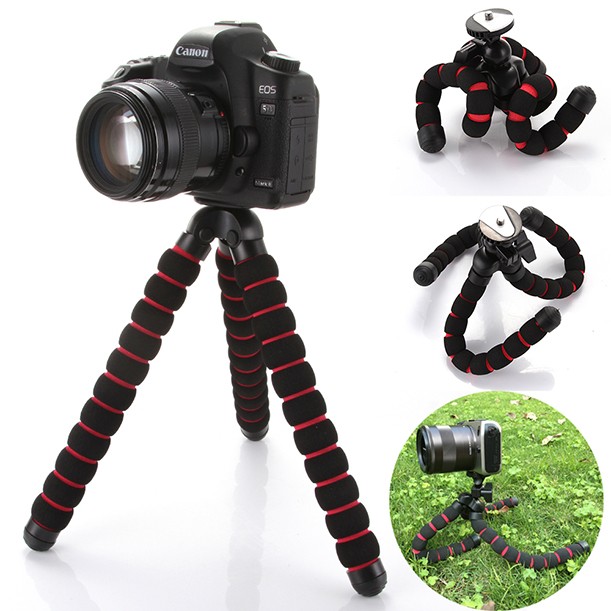 Octopus Flexible Tripod Stand Gorillapod for CAN0N Nikon Camera Digital DV Black