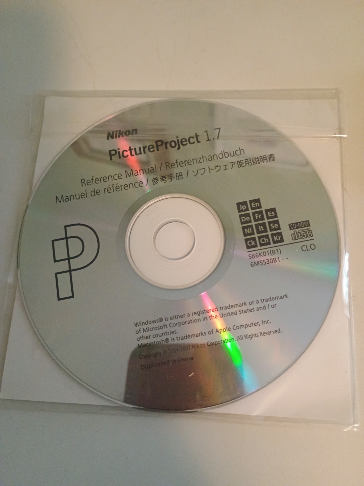 Nikon Picture Project 1.7 Windows & Mac CD-Rom & Reference Manual Disc - 2 Discs