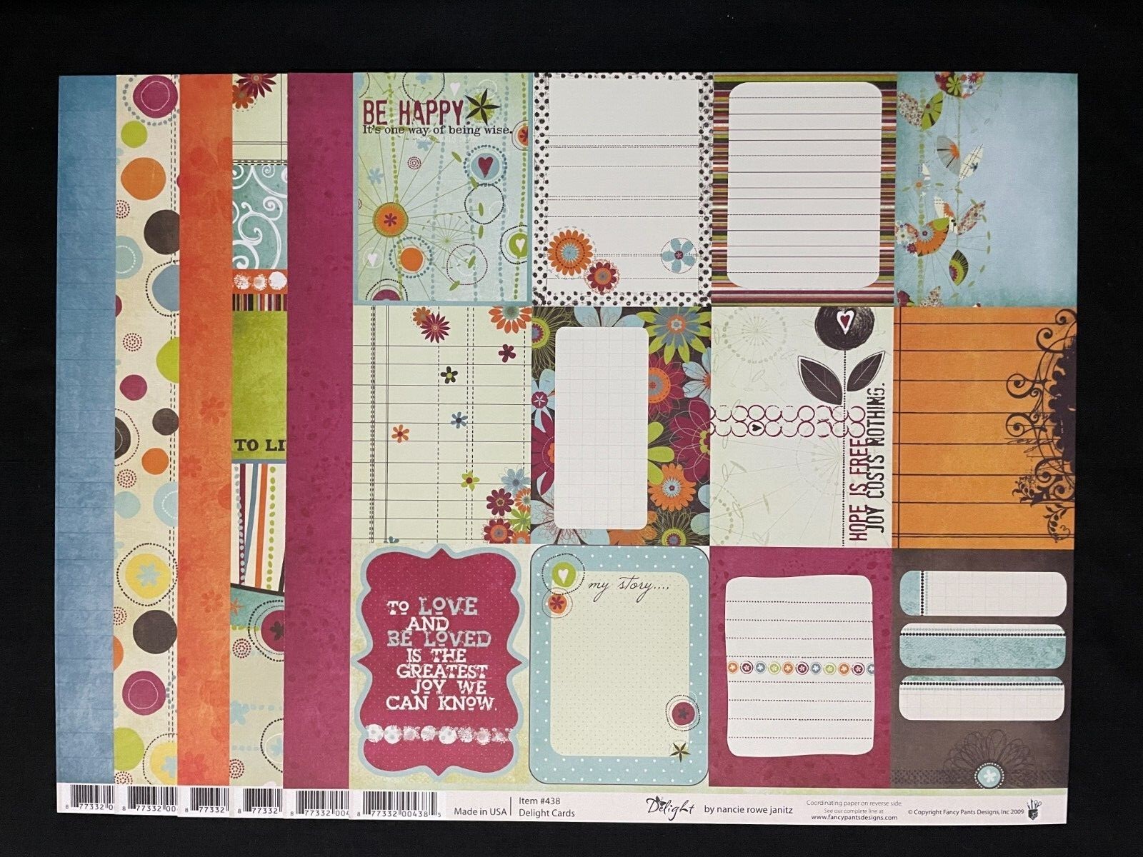FANCY PANTS "DELIGHT" 12X12 DS HEAVY PAPERS