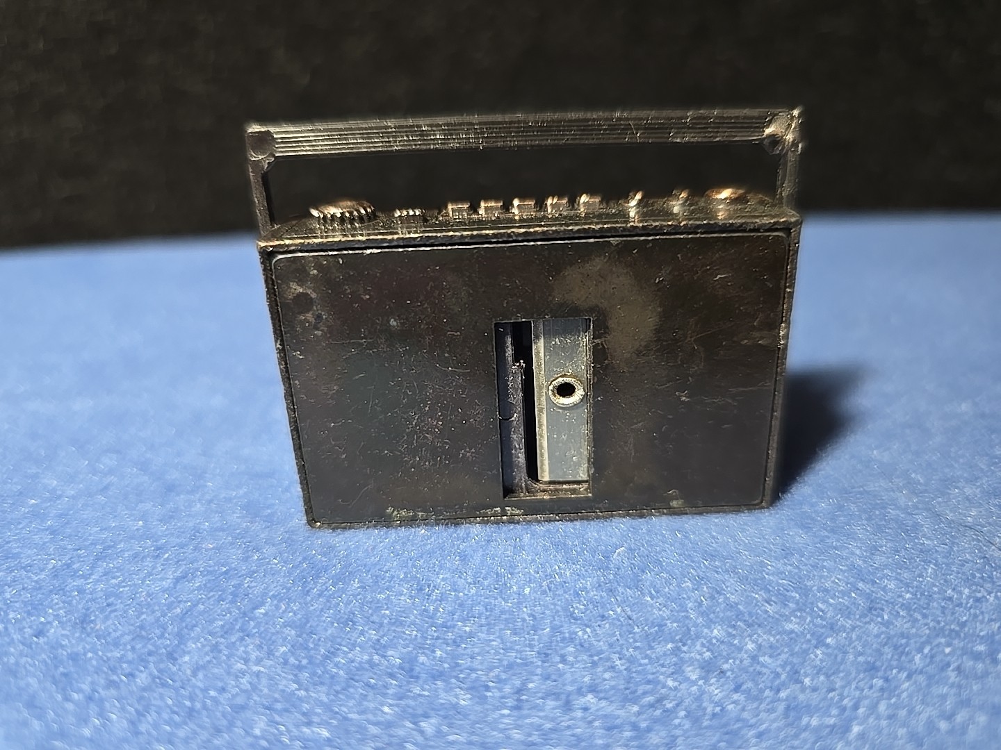 Vintage Die Cast Boom Box Pencil Sharpener- NOS