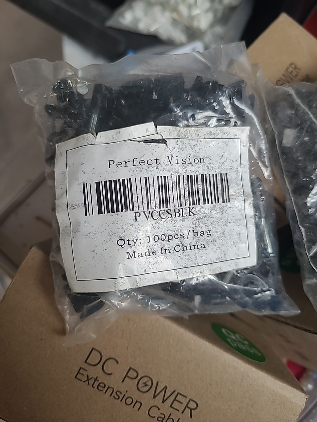 Perfect Vision PVCCS BLK Nail Clips Black (100 PCs per bag) Lot of 2 Bags