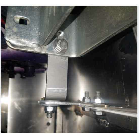 SS Lower Sliding Cab Cowl Panel Mounting Brackets For Peterbilt 388 & 389