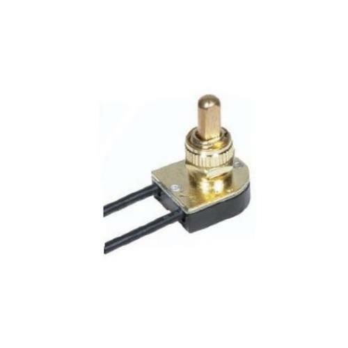 Satco Nickel On-Off Metal Push Switch - 801125
