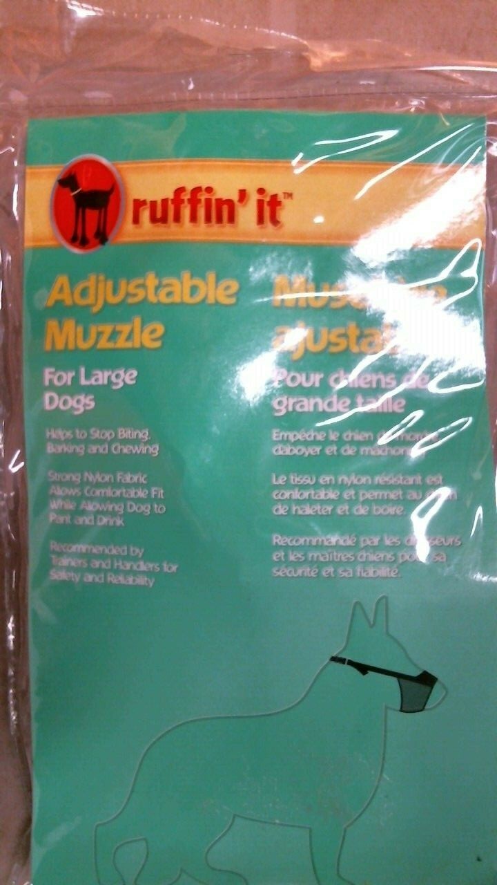 ruffin' it 20605 Adjustable Muzzle, Large Dogs, FREE SHIPPING