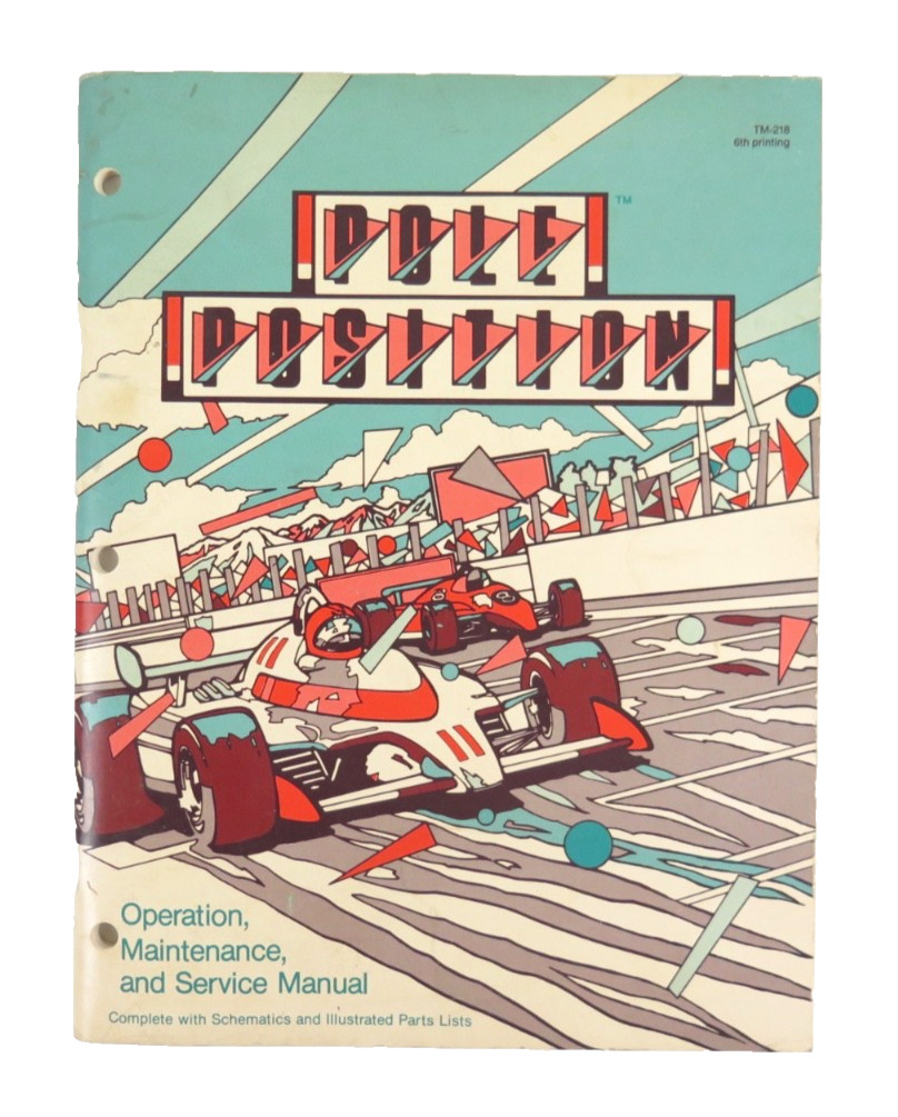 Atari Pole Position Arcade Game Service Manual 6th Printing 1982
