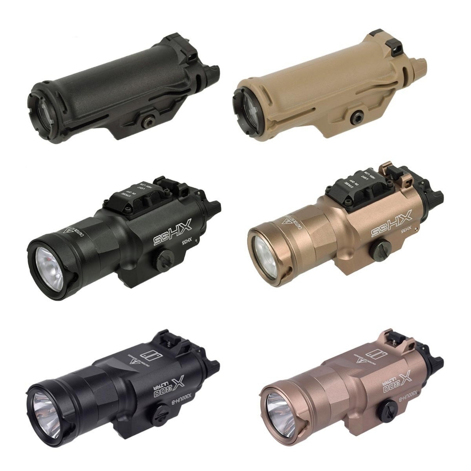 Tactical Weaponlight for XH35/XH15/X300UH-B LED Strobe Flashlight Under Mount