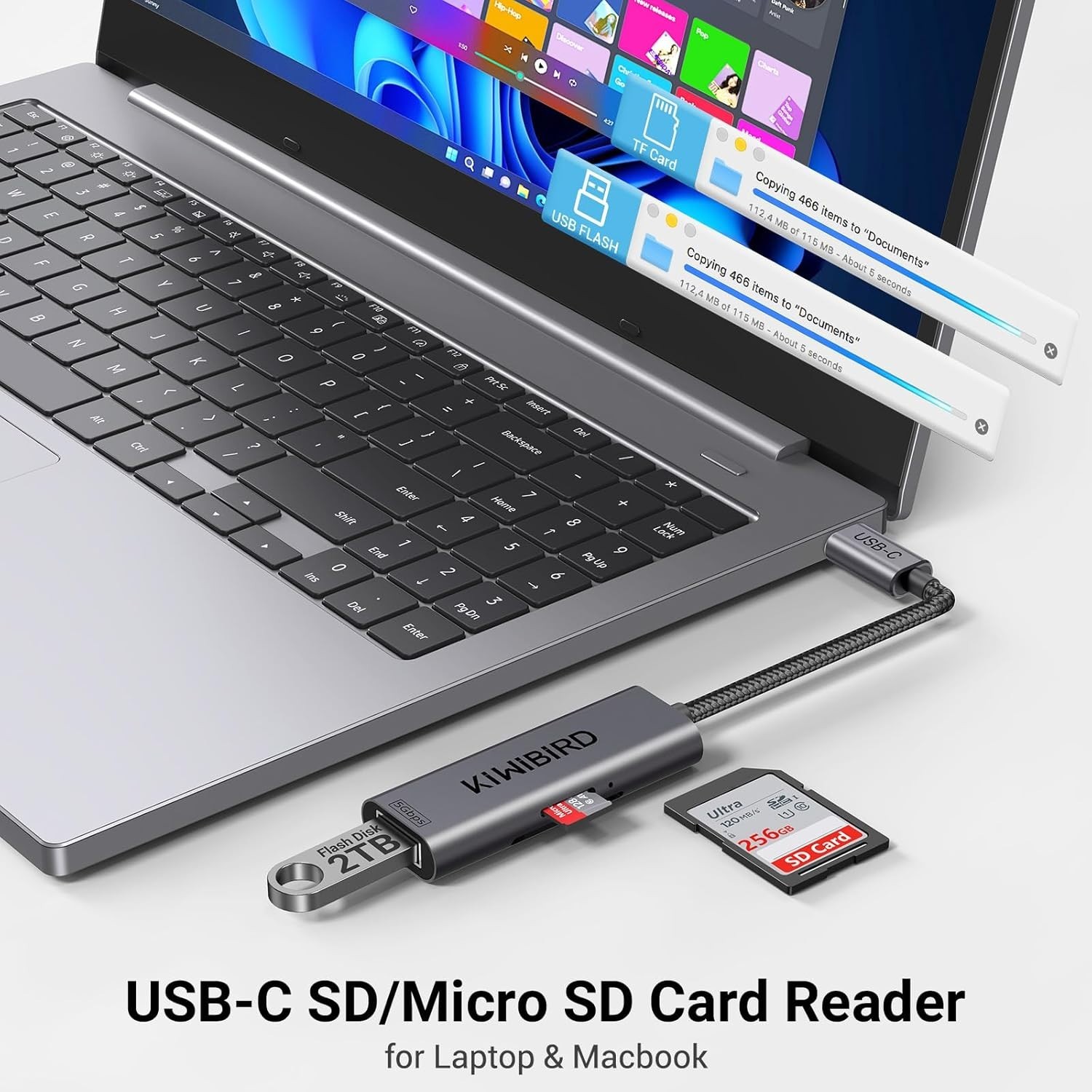 SD Card Reader for Android Phone, USB C SD Card Reader, Micro SD to Type C Micro