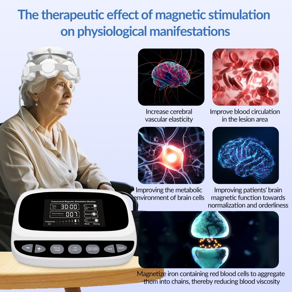 RTMS Transcranial Magnetic Stimulation for Home Medical Use for insomnia stroke