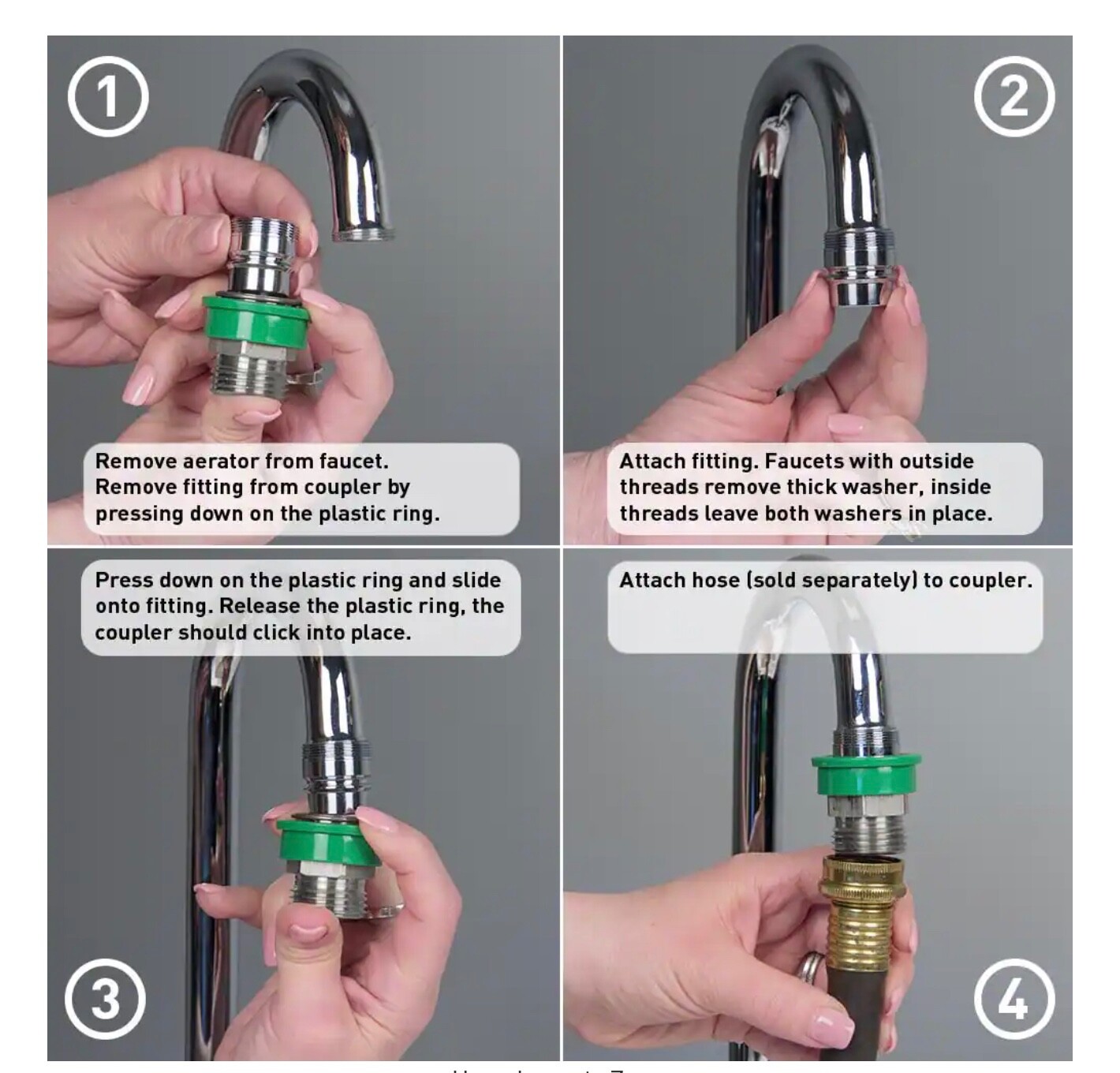 NEOPERL Dual Thread by 3/4 in. Quick connect Coupler and Fitting-NEW 15 3940 5