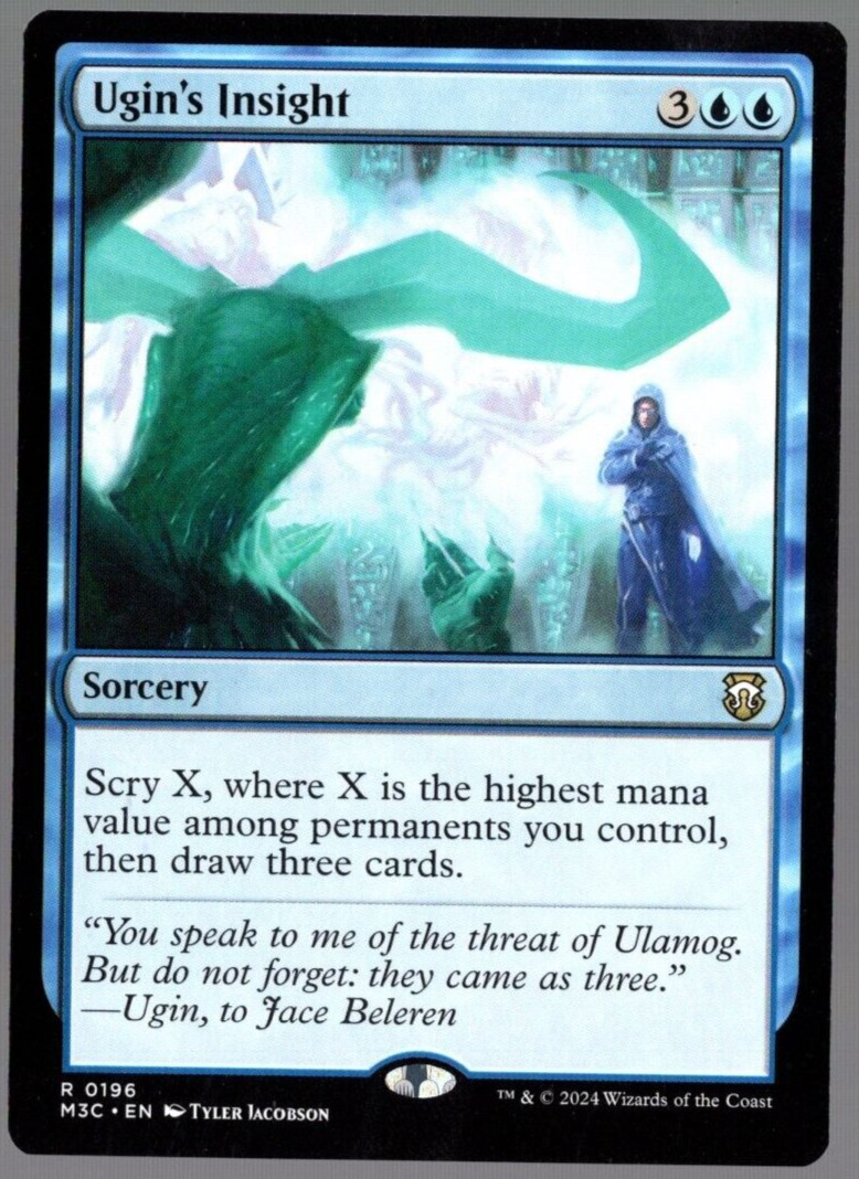 Ugin's Insight 0196 Non Foil Rare Modern Horizons 3 MTG Near Mint