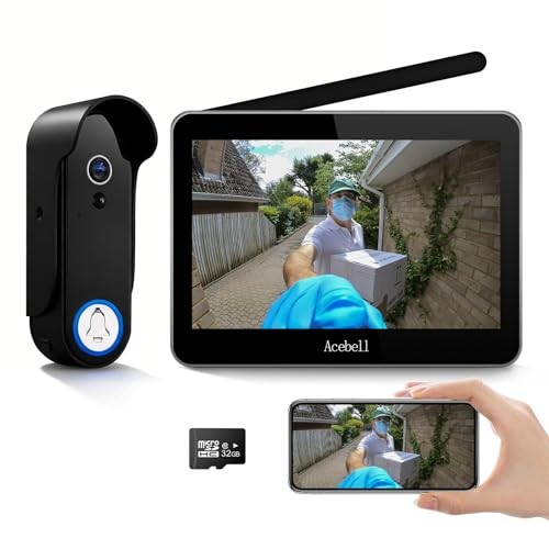 Wireless Smart Video Doorbell Intercom 1080P 7 Touch