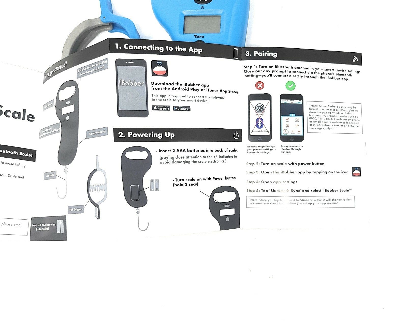 ibobber Bluetooth Steel Fish Hook Scale