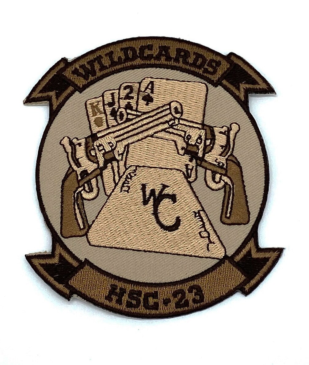HSC-23 Wildcards Squadron Patch (Tan) – Sew On