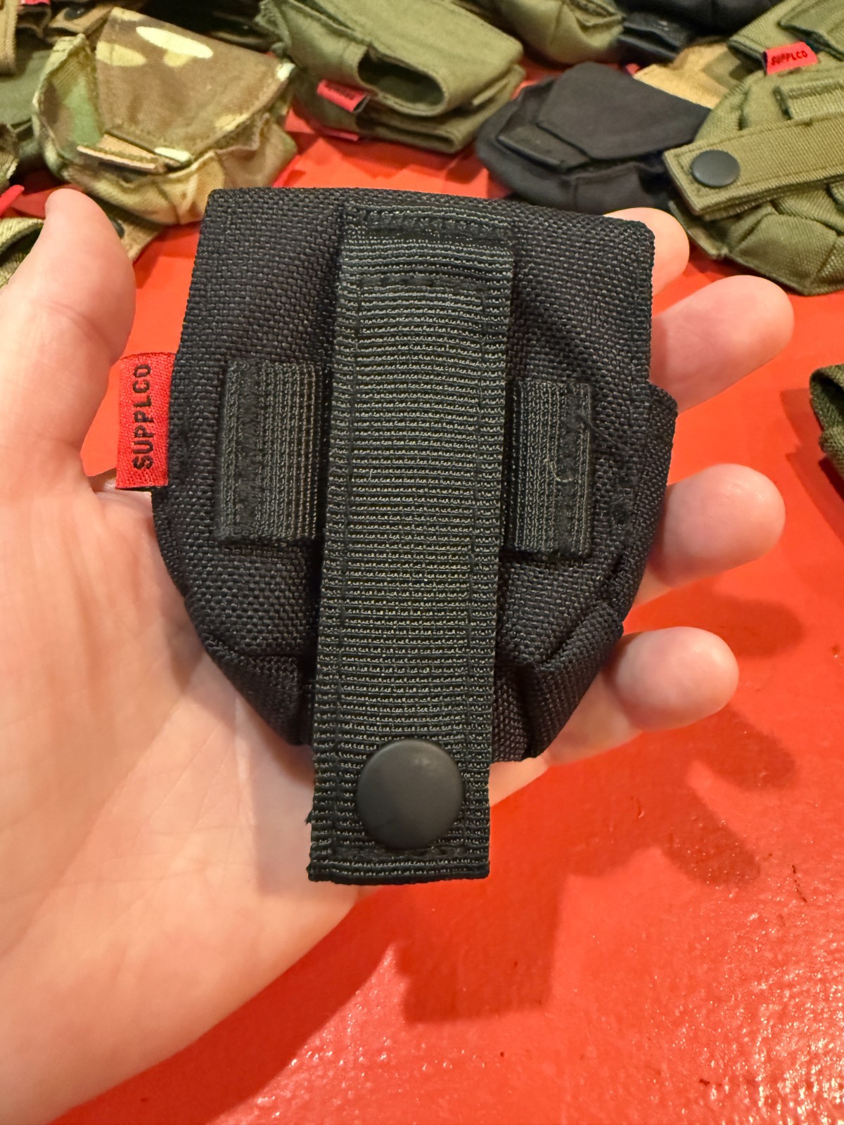SUPPLCO Tactical MOLLE Dip Can Compass Small Pouch Nylon Hook & Loop Closure NEW