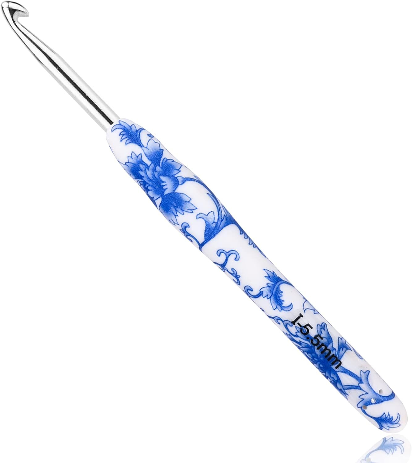 BCMRUN 5.5 Mm(I) Crochet Hook, Ergonomic Handle for Arthritic Hands, Soft Rubber