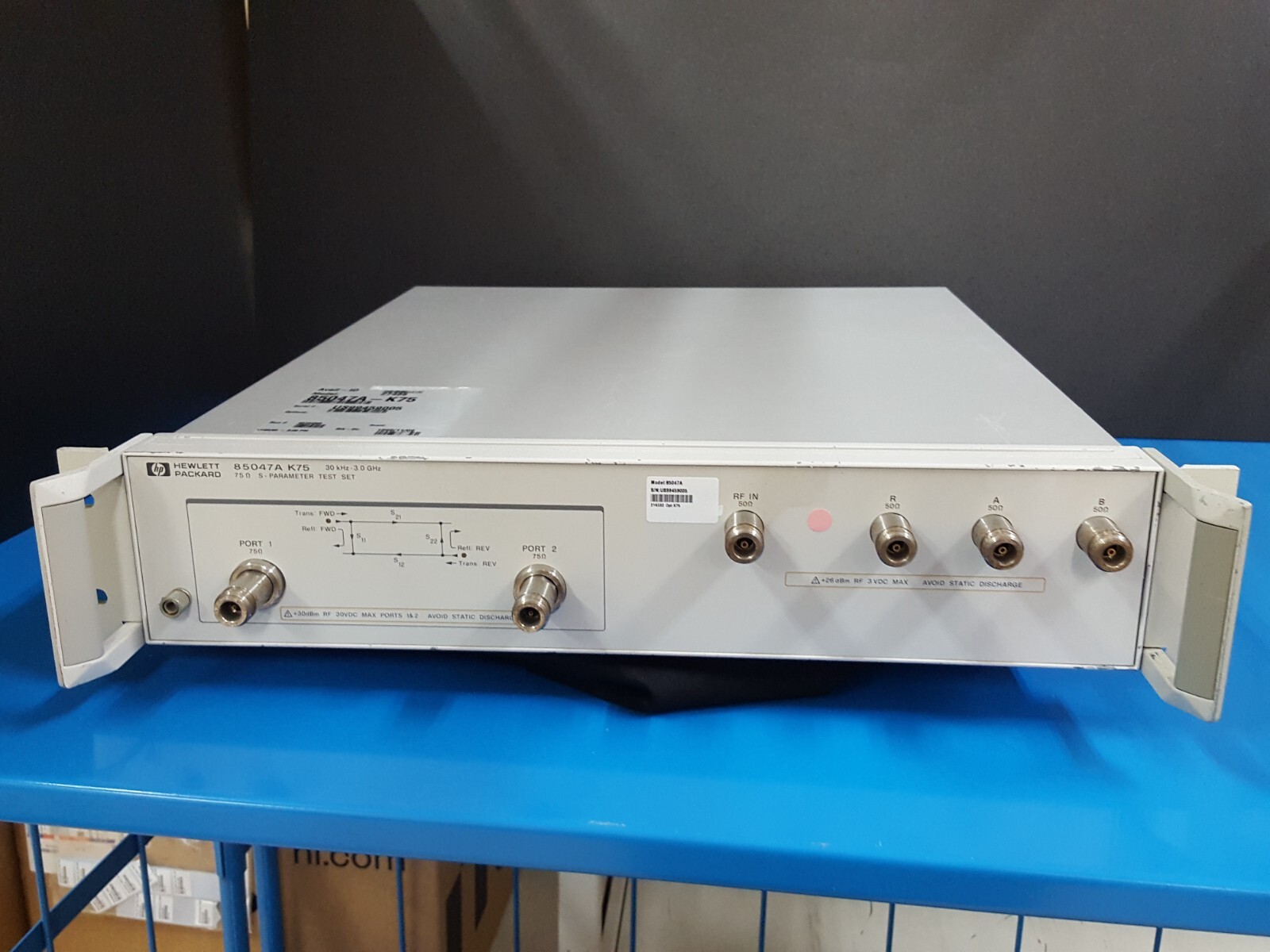 HP 85047A K75: 75Ohm S-Parameter Test Set, 30KHz - 3.0GHz, Untested (9005)