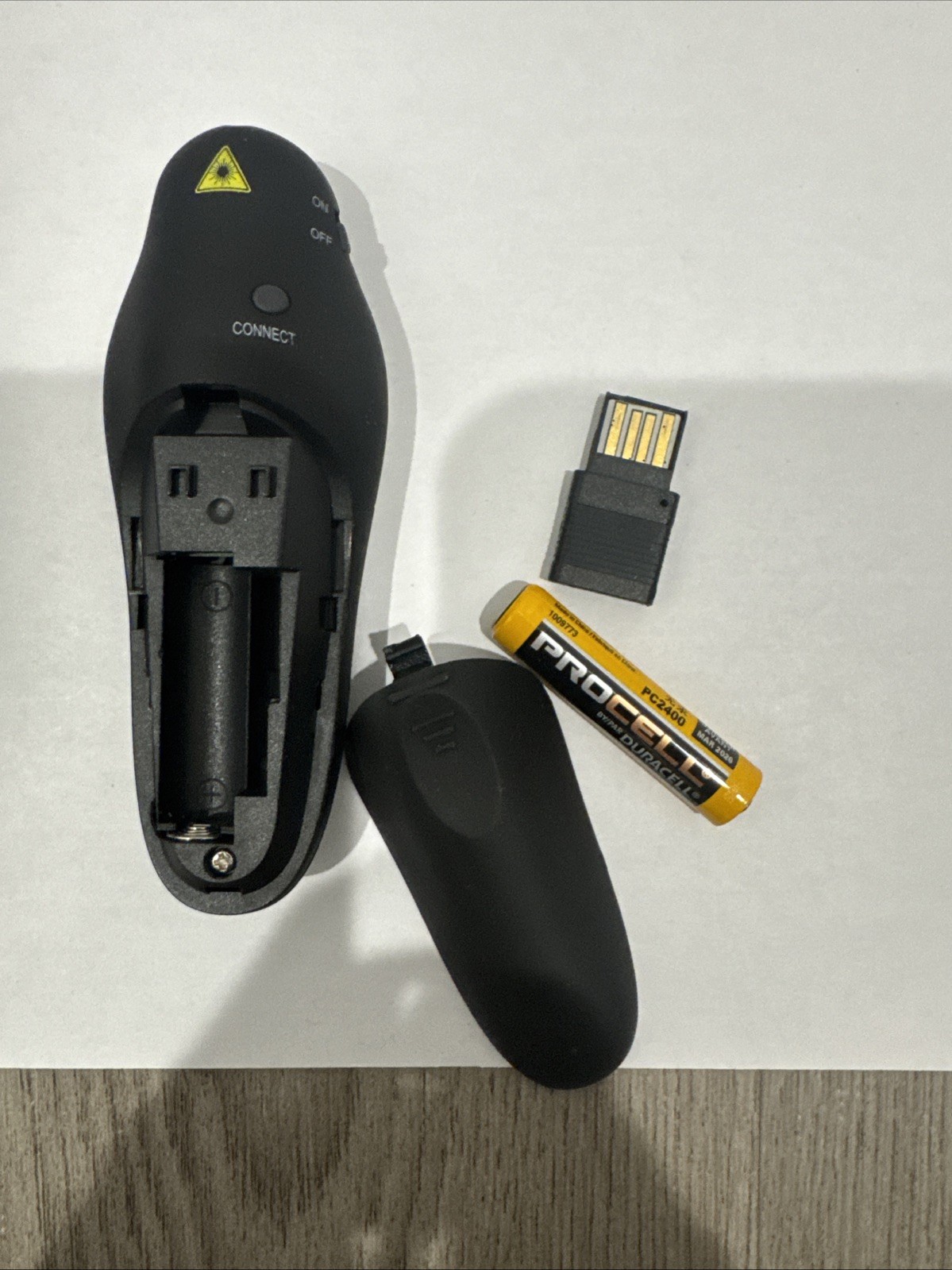 Beboncool Black Wireless Presenter 2.4GHz Ergonomic Button D100-US