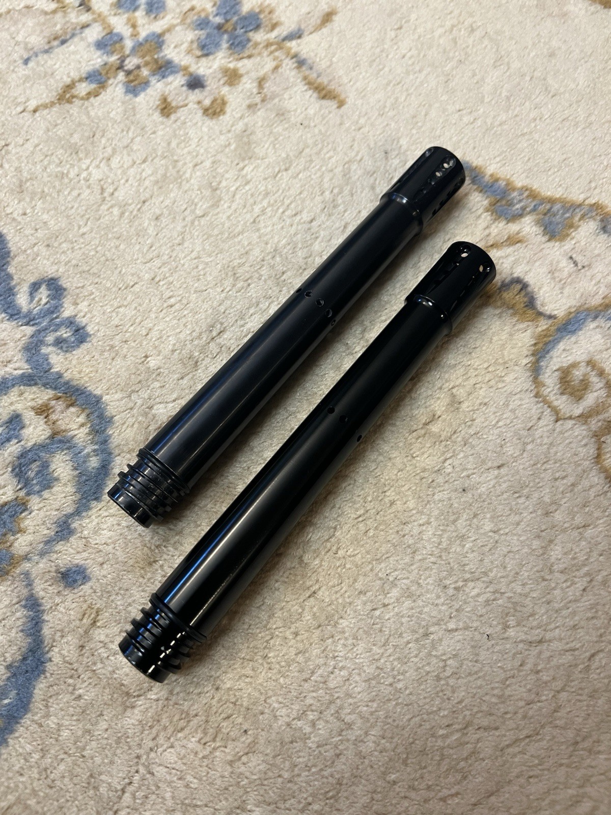 Lot Of 2 Paintball Gun Marker Barrels Big Shot Assault Barrel 8" Black Tippmann?