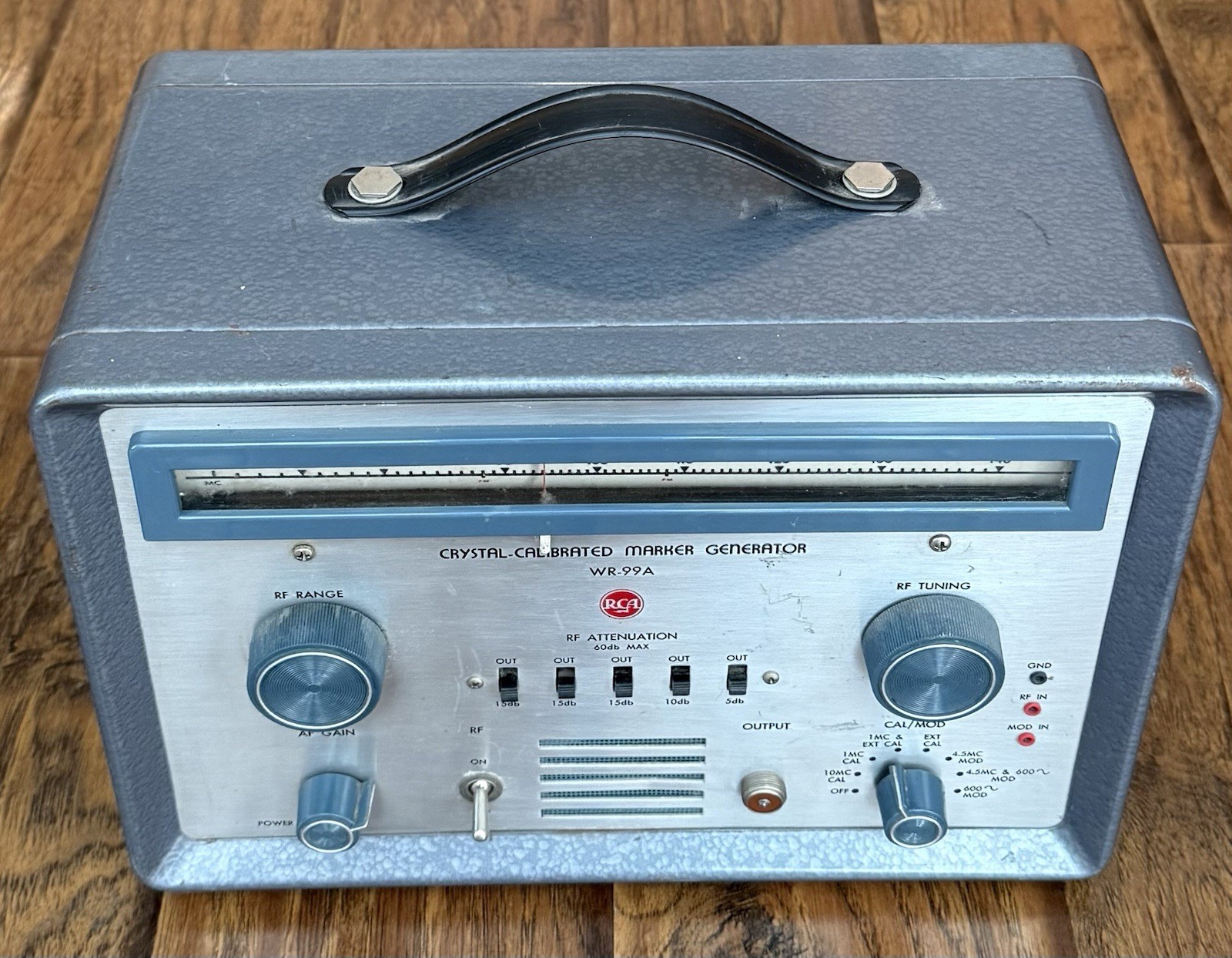 Power Tested Only — RCA Crystal Calibrated Marker Generator WR-99A — See Desc.