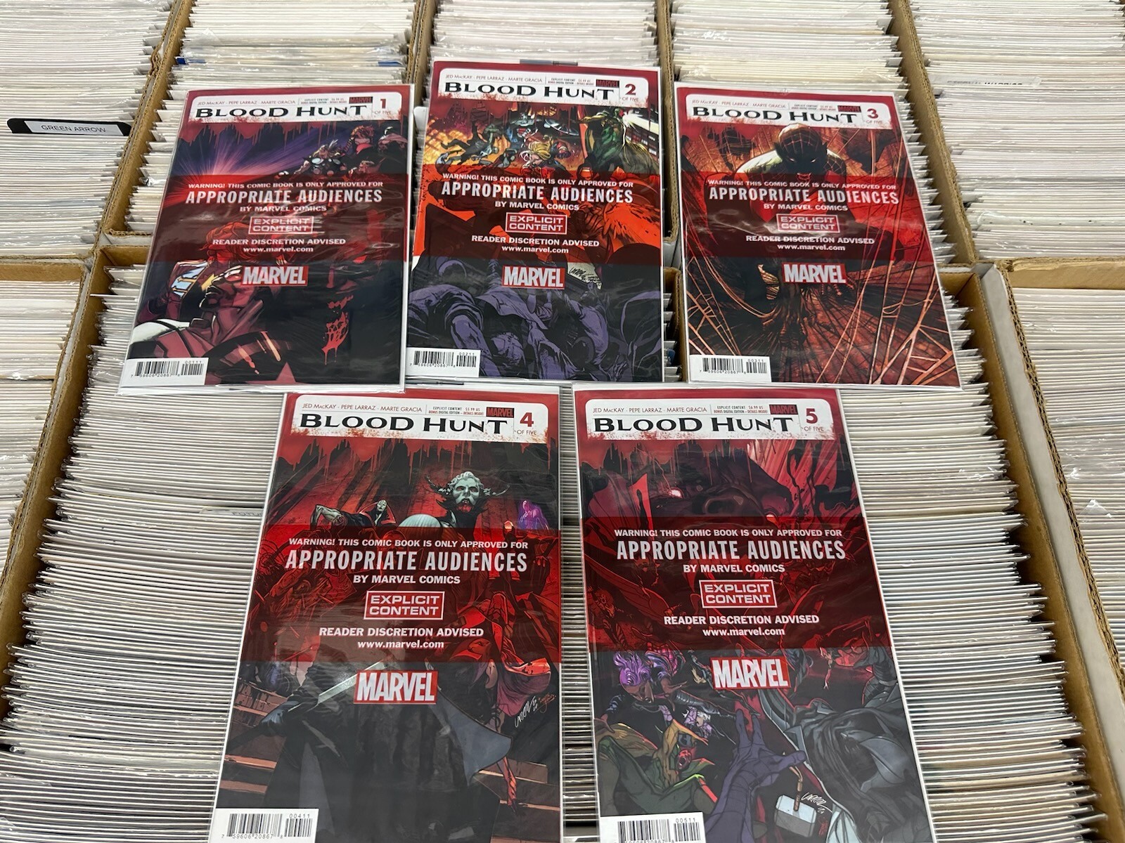 (2024) BLOOD HUNT #1-5 COMPLETE RED BAND SET! STILL SEALED!