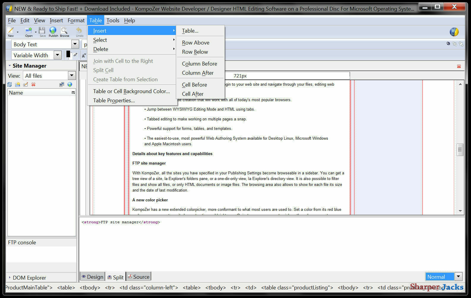 NEW & Fast Ship! KompoZer Website Developer / Designer HTML Editing Software Mac