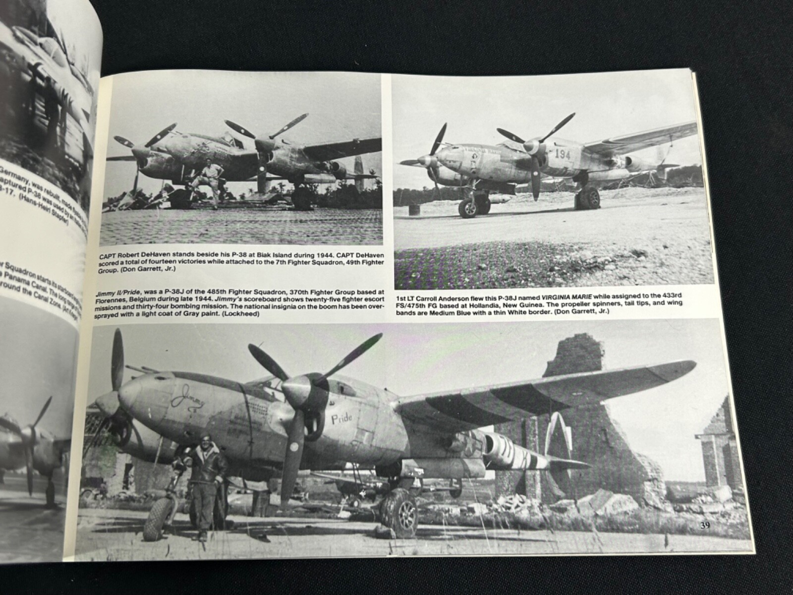 P-38 Lightning In Action Book
