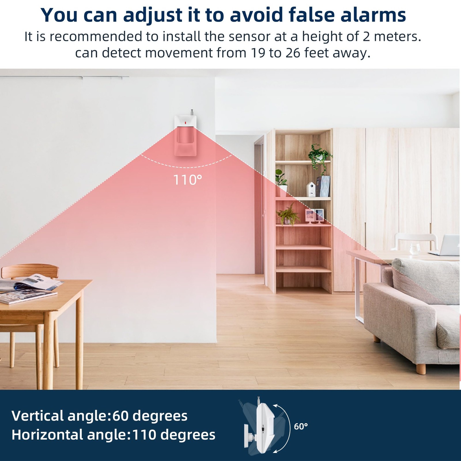 WiFi Alarm Home Security System, Wireless System Horn Water Detectors