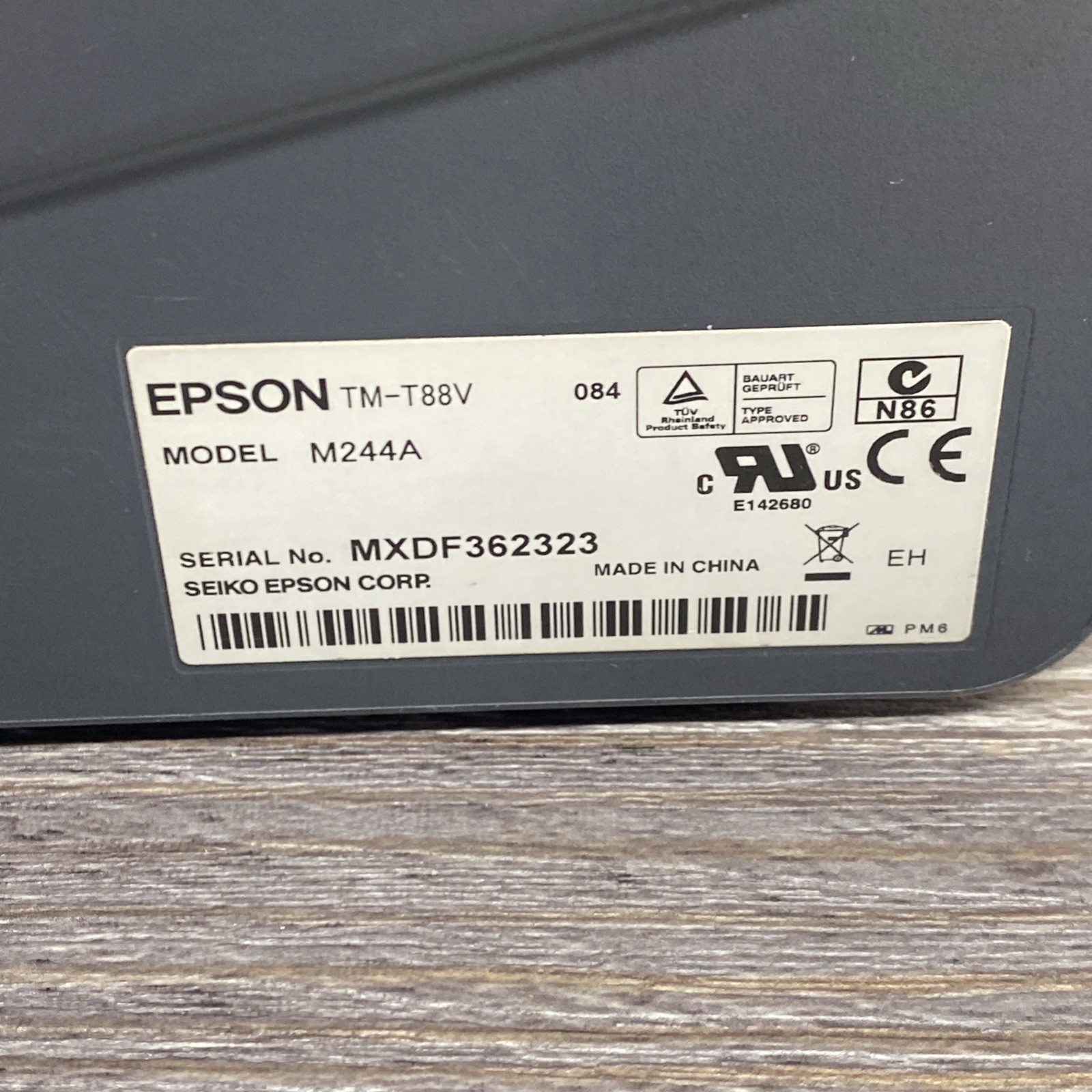 Epson TM-T88V Receipt Printer M244A With Power Cable