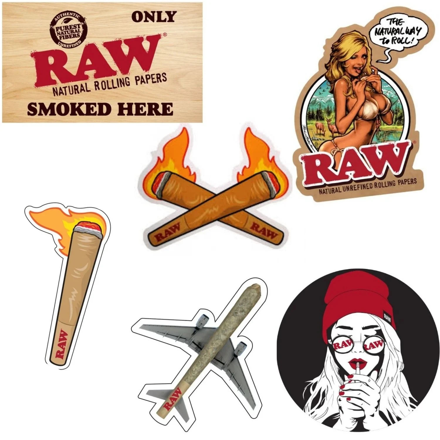 RAW Vinyl Stickers Pack | 12 Random Count Official RAW Logo Decals