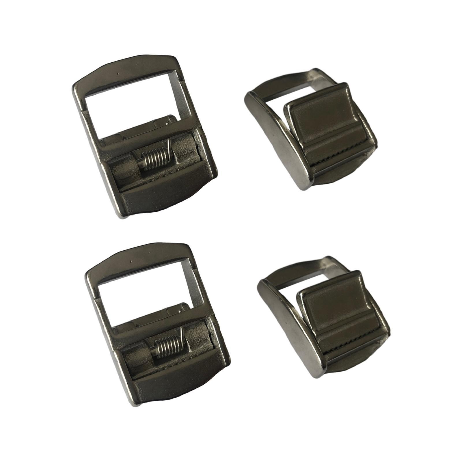 4pcs 25mm 1" Roof Rack Cam Buckle Lashing Tie Down Strap