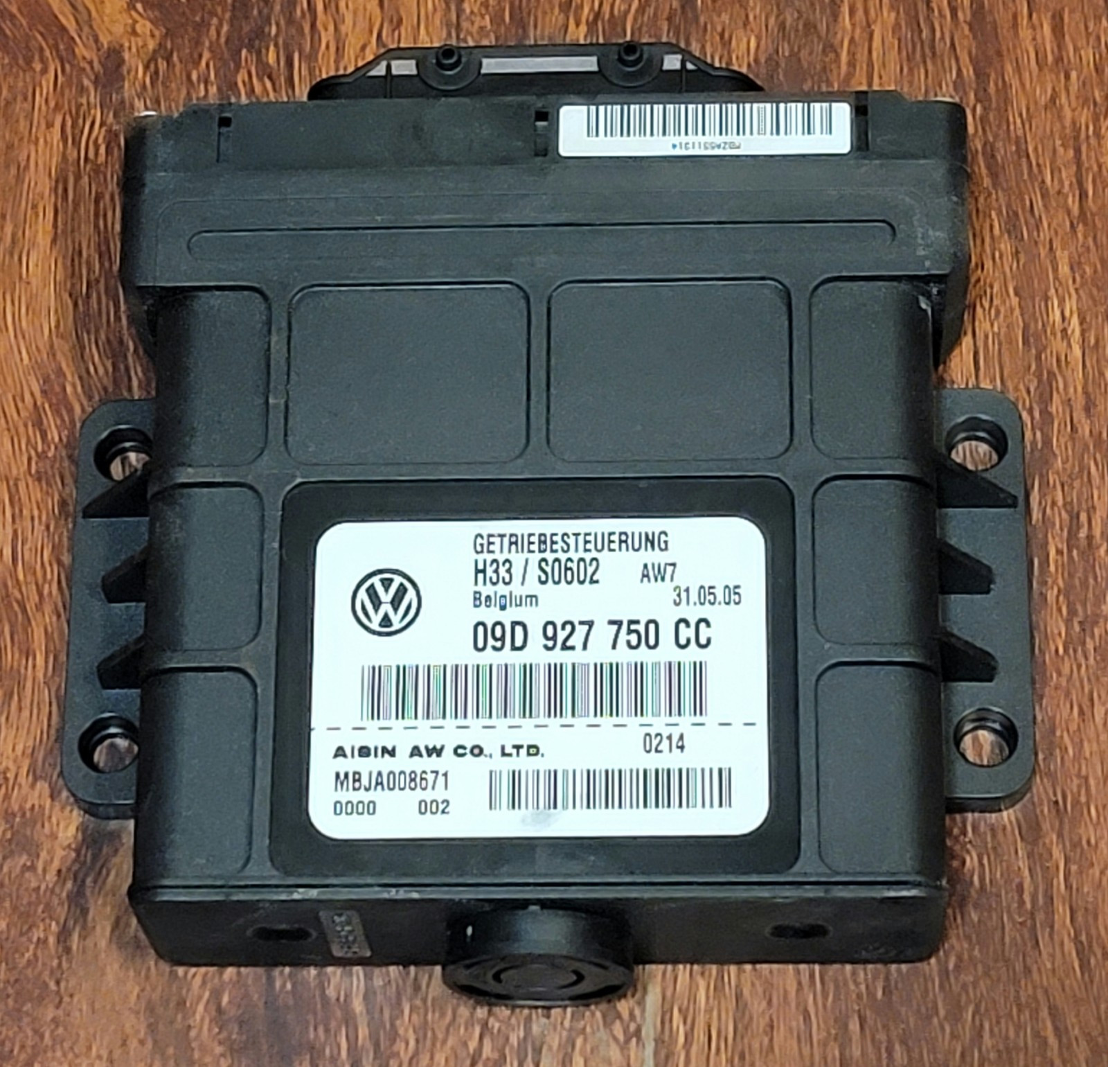 03-10 Porsche Cayenne S 955 Turbo TCM Transmission Control Module 09D 927 750 CC