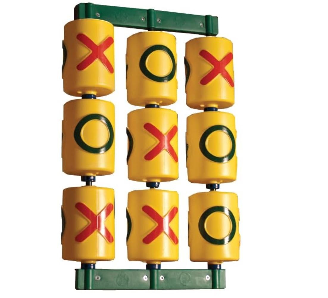 07-0010 Tic Tac Toe Spinner Activity Panel for Swing Sets, Yellow