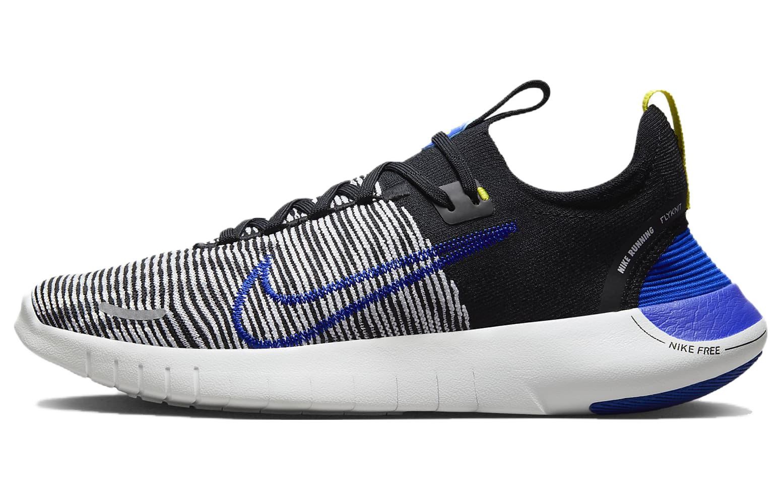 Nike Free RN Black Racer Blue Men FB1276-003 New Authentic