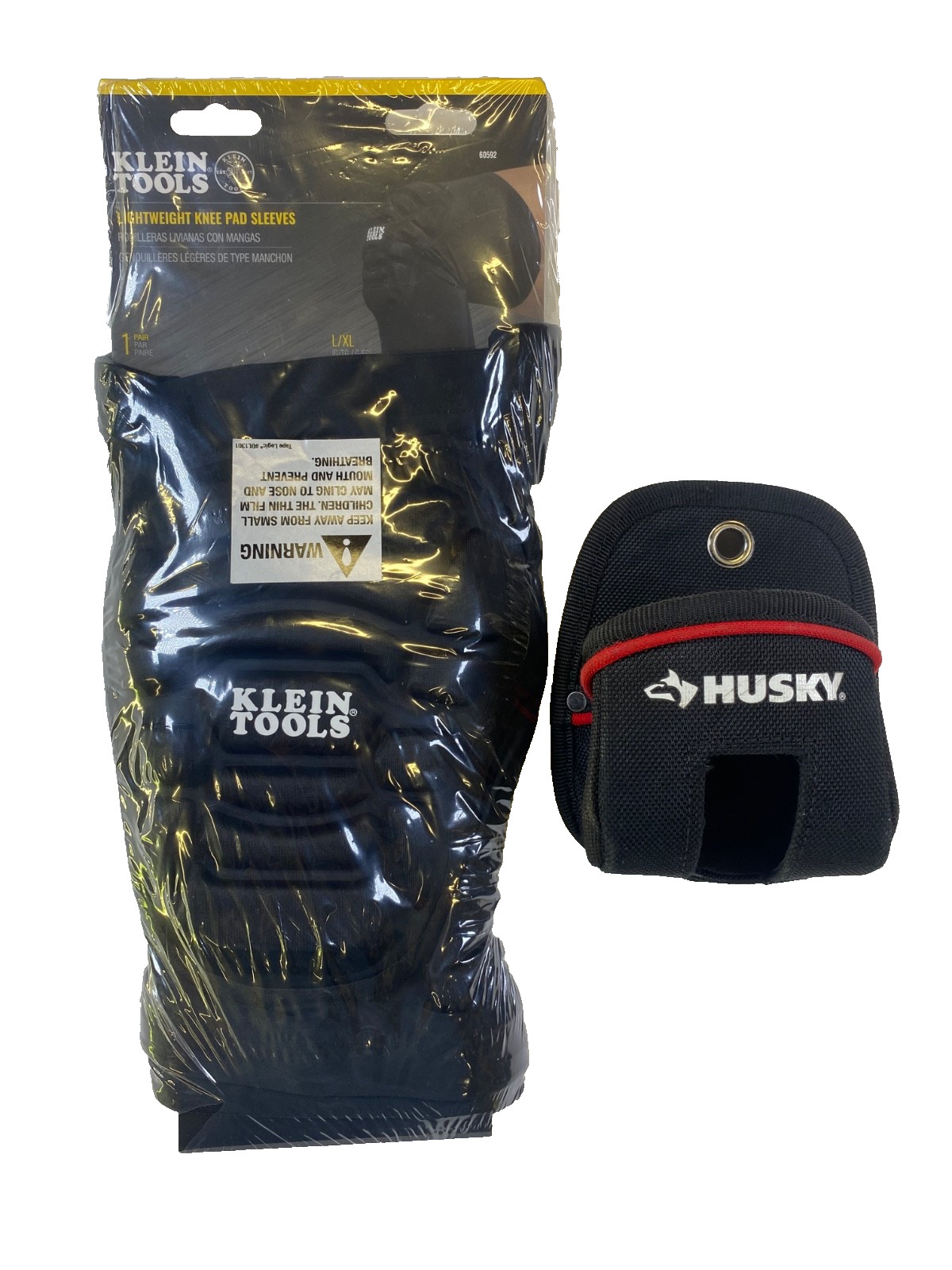 KLEIN  KNEE PADS New In Combo With Used Tape Measure Pouch