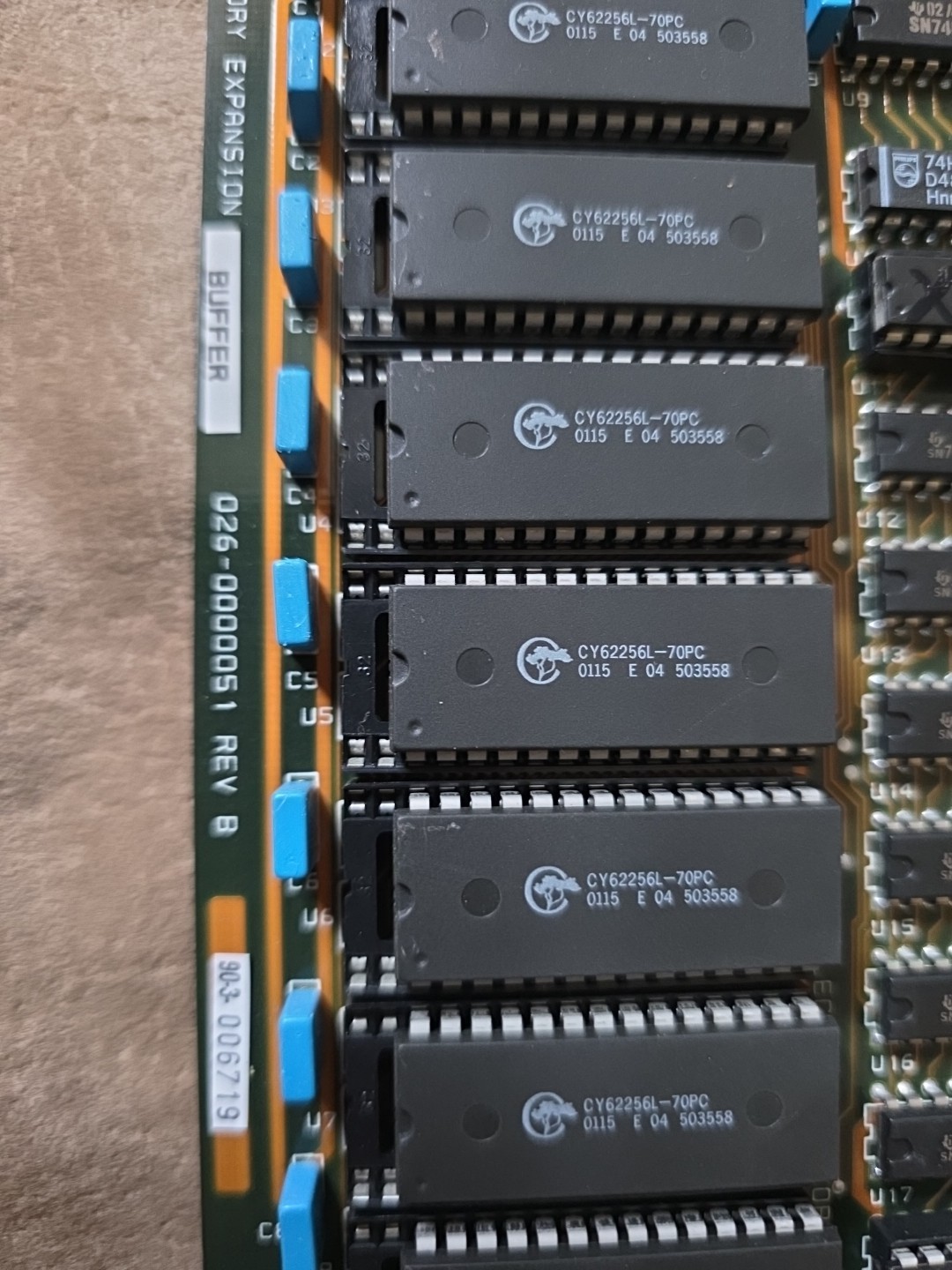 Hirsch Electronics Memory Expansion Board 32K Code 026-0000051 Rev B