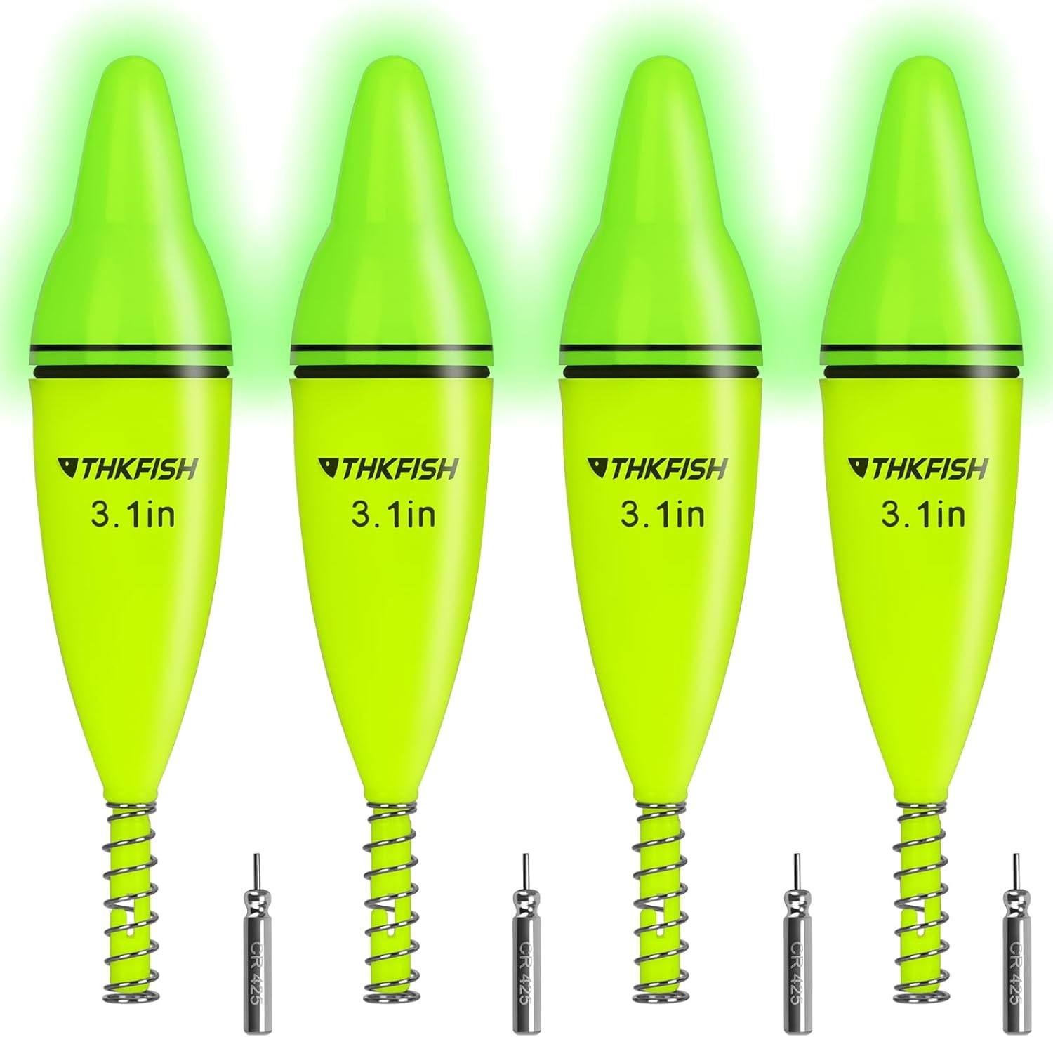 5Pcs LED Light Bobbers Fishing Floats Fishing Bobbers Saltwater Freshwater Night