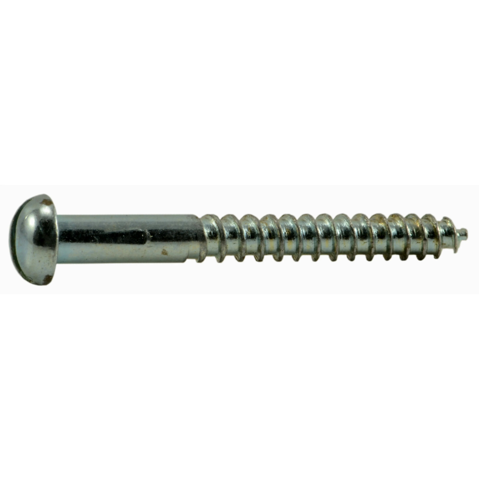 #4 x 1" Zinc Plated Steel Slotted Round Head Wood Screws (72 pcs.)