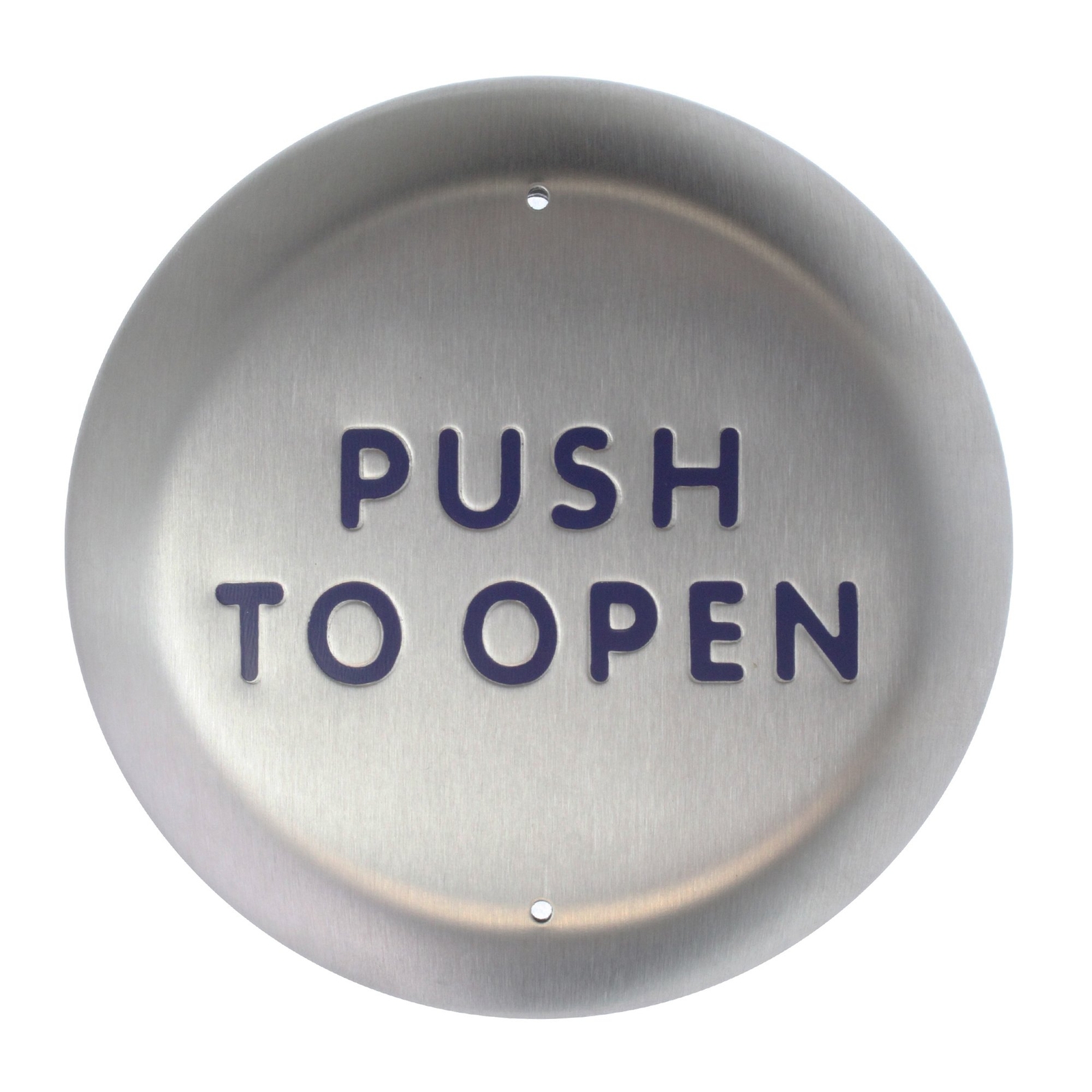 BEA 10PBR45 Round Push Plate Disabled Access PUSH TO OPEN" 4.5-Inch