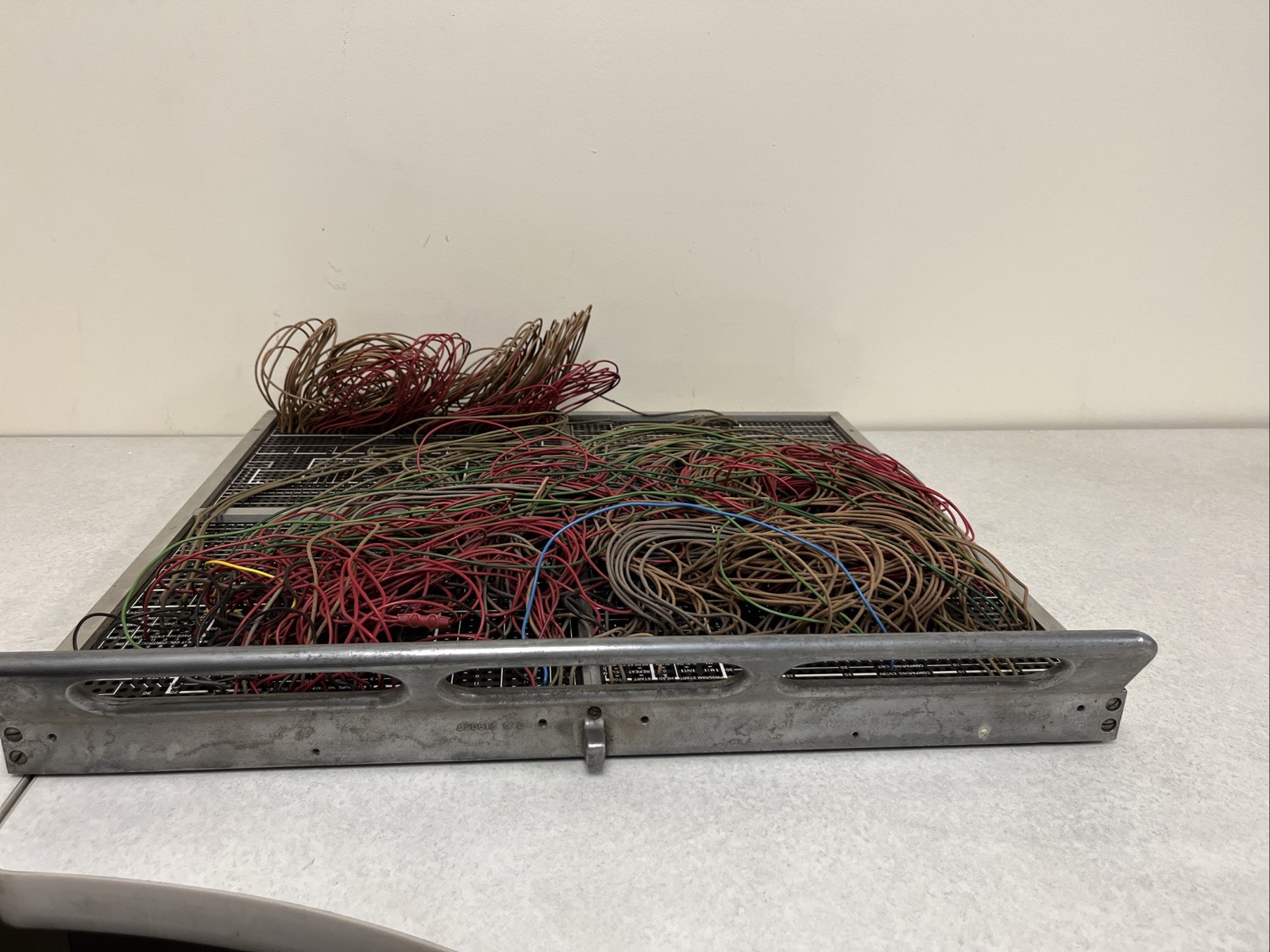 Vintage IBM 910 Plugboard Panel Control Board.