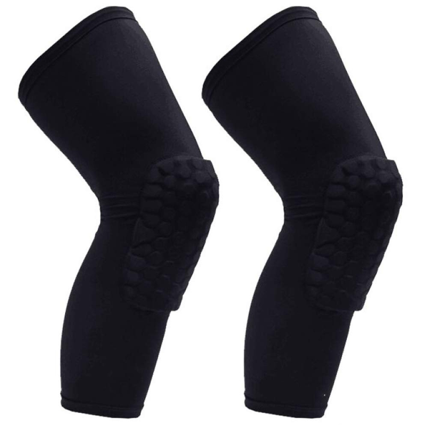 PISIQI Knee Pads Compression Pads Long Leg Sleeve Collision Avoidance Brace P...