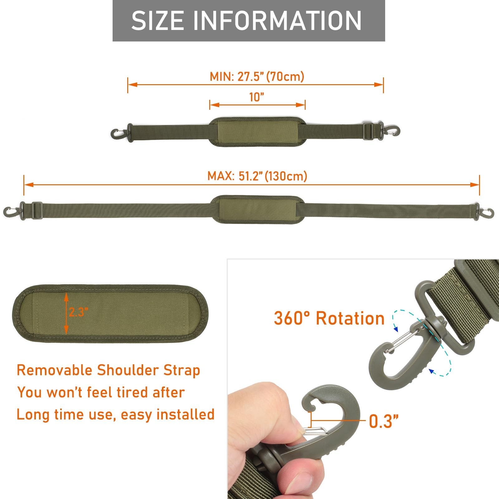 2 Pack Shoulder Strap Pads Adjustable Shoulder Strap Replacement for Crossbod...