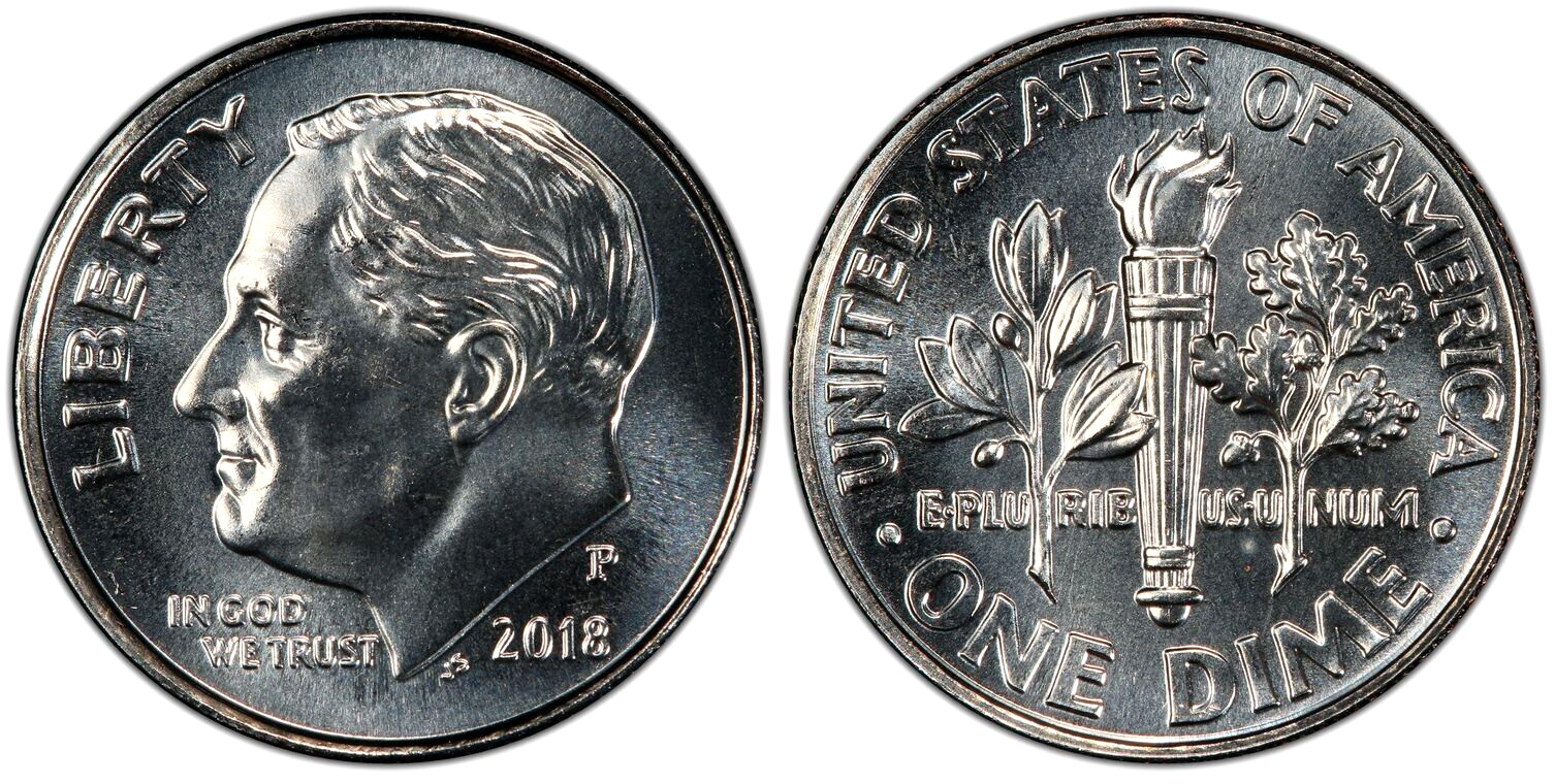 2018 P+D Roosevelt Dime Set ~ Uncirculated U.S. Mint Coins from Bank Rolls