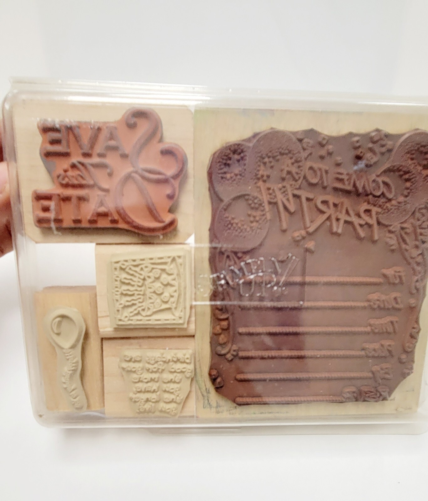Stamping Kit- Birthday Theme with Ink Pad